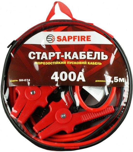 купить Стартовые провода Sapfire SH-074 морозостойкие 400 А 3.5 м (400700)