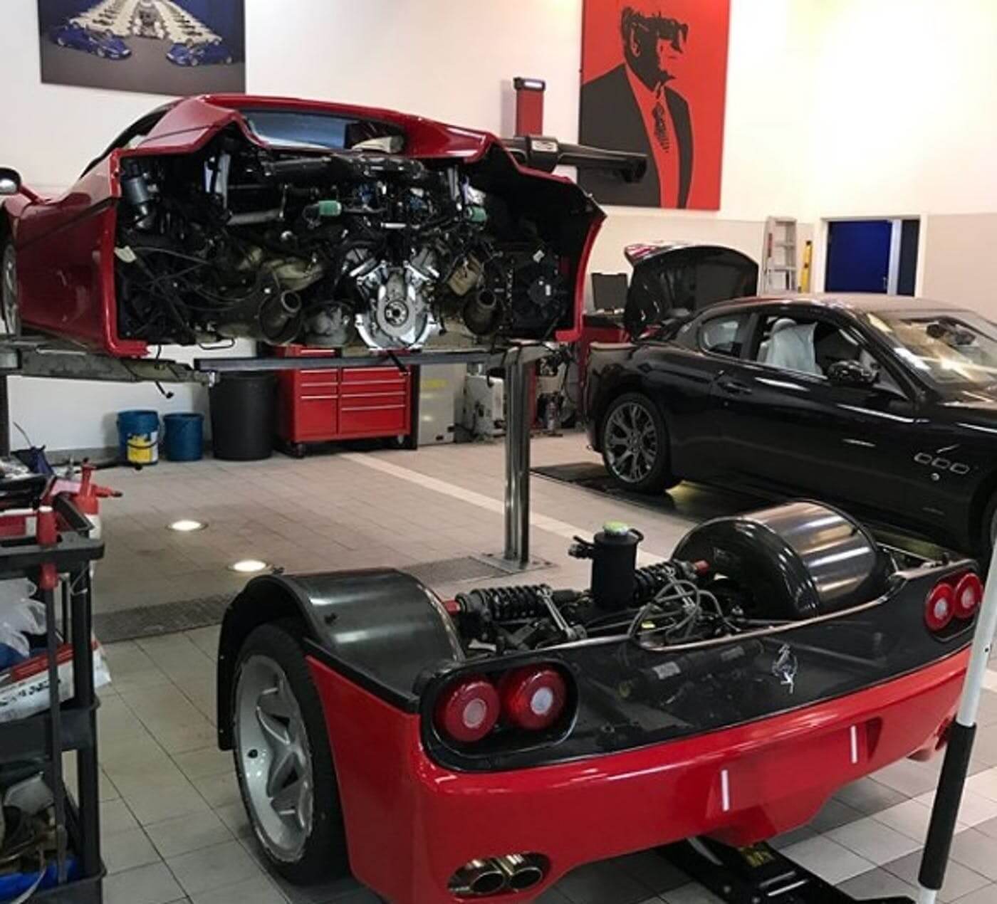 Ferrari F50, Феррари Ф50, замена, ремонт, сцепление, диск сцепления, коробка передач, корзина сцепления