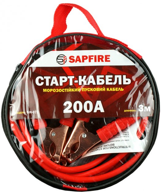 купить Стартовые провода Sapfire 200 А 3 м (4823101400694)